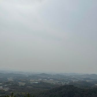 今日も霞んでる