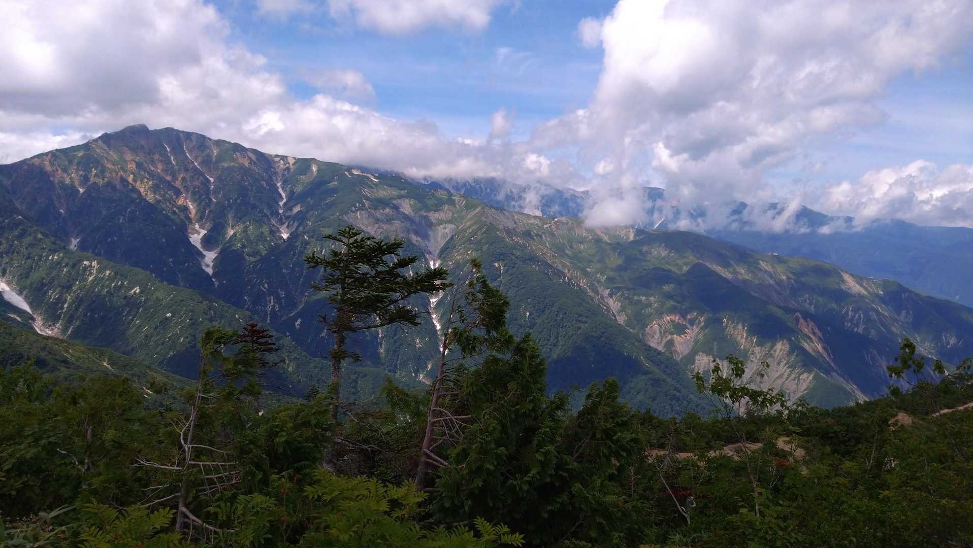 八方尾根と唐松岳