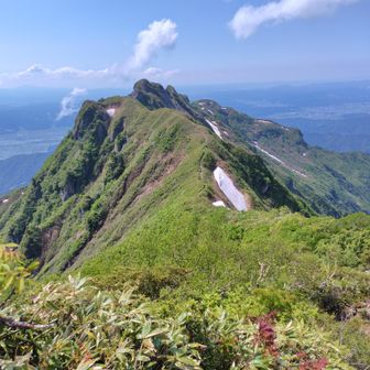 稜線を戻ります