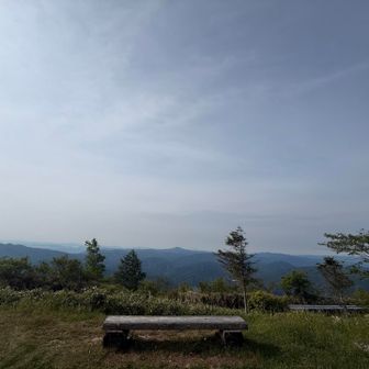 そんなこんなで長者峰🅿️  ピーク近くまで車でも来れます。バイクで来てる方もいました。