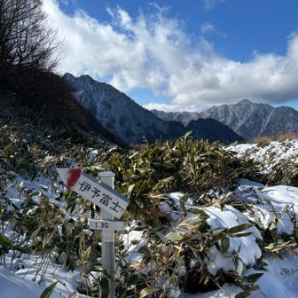 桑瀬峠到着　ここだけ爆風