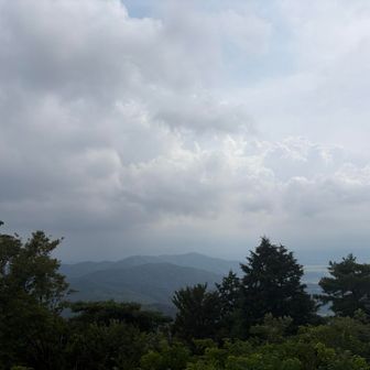 うーん、景色見えない。。。