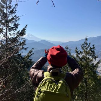 天狗岩から富士山ビュー！