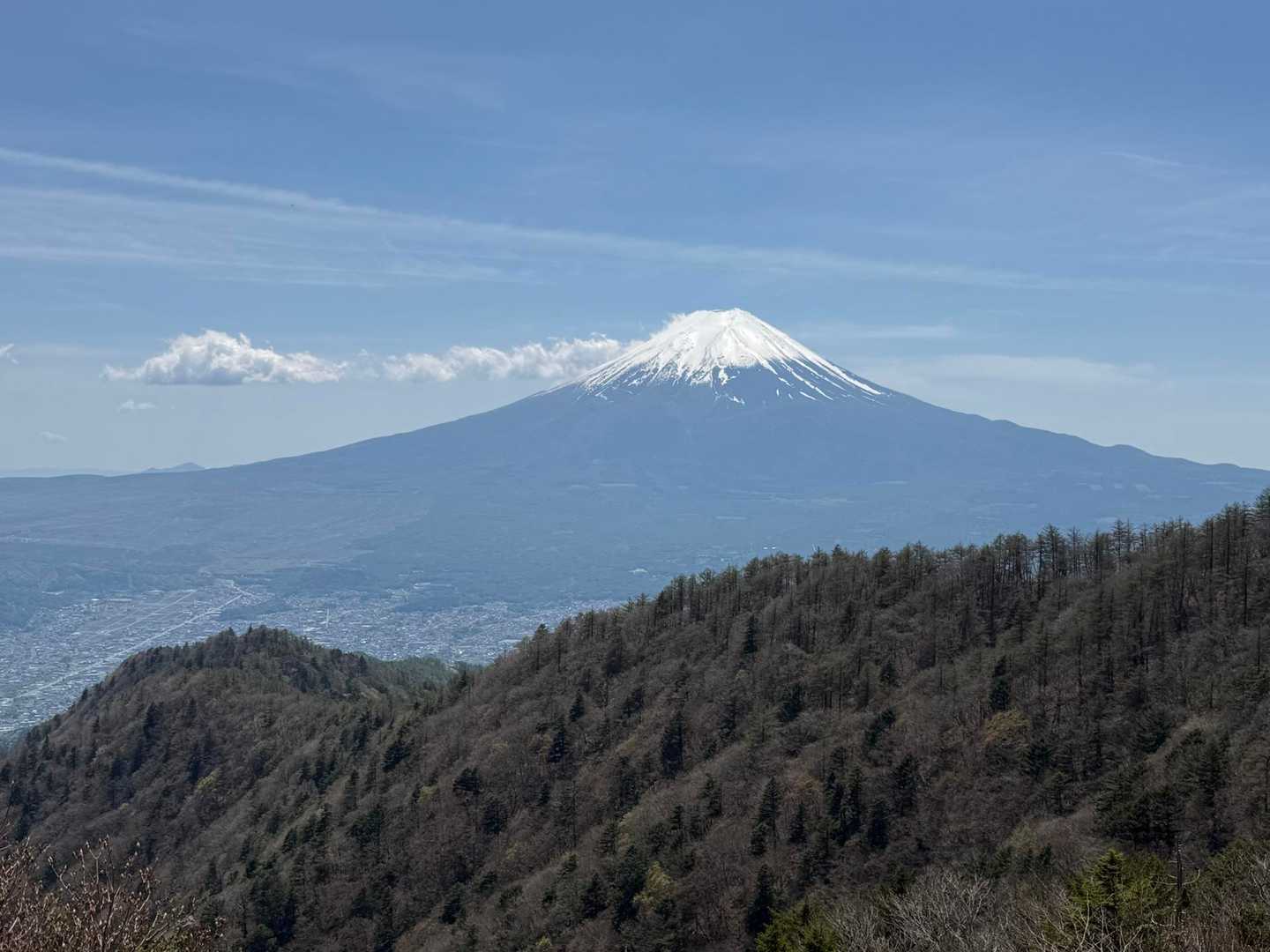 三ッ峠山登山口-三ッ峠山-三つ峠駅 縦走コースの写真