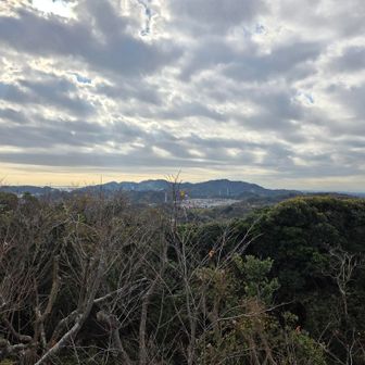 衣笠山山頂から三浦三山方面