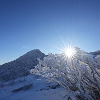 朝日岳と朝日🌅