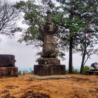 キノコ鑑賞もソコソコに、日和田山山頂へ来てみました