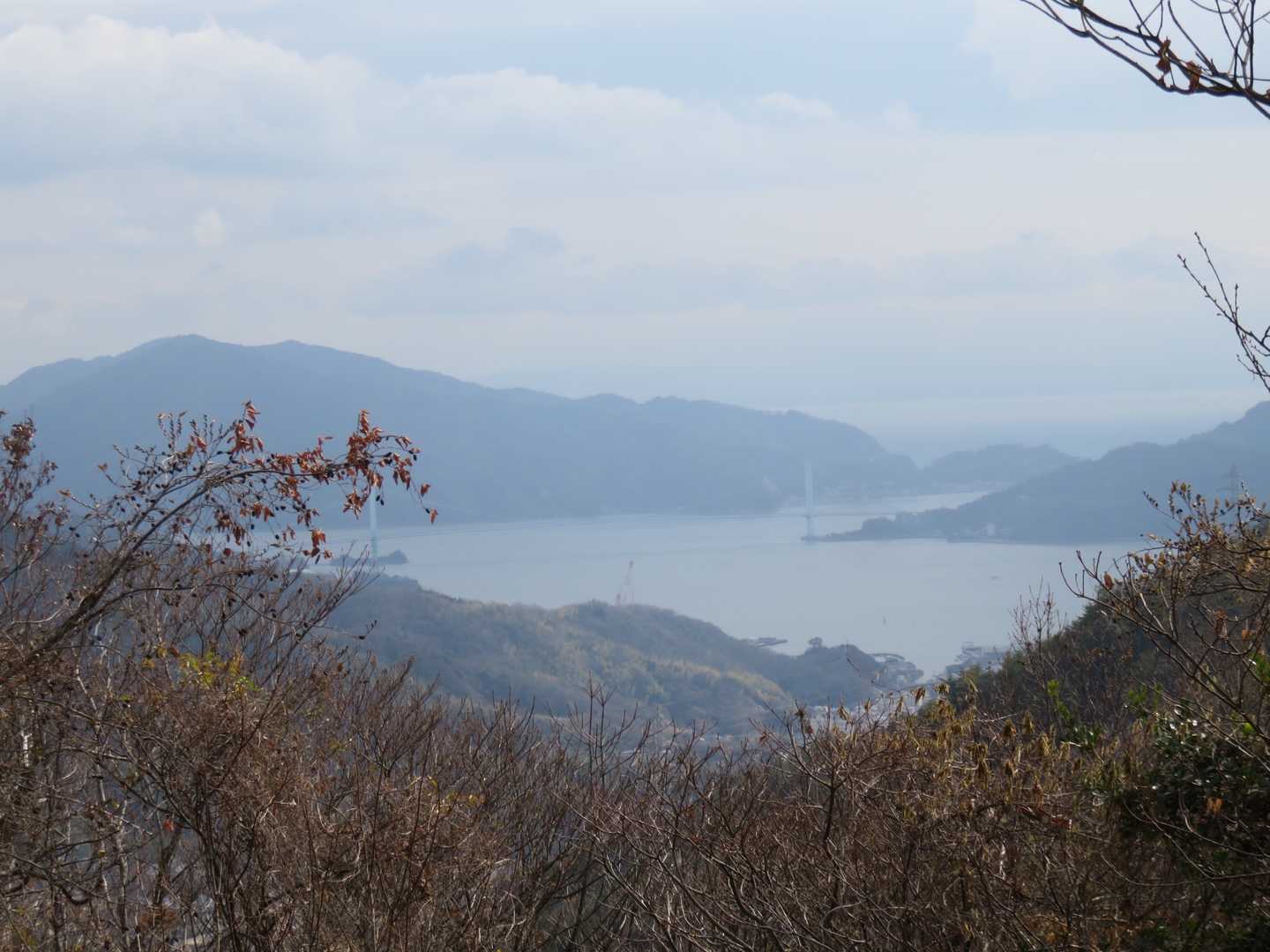 瀬戸内海が見えます