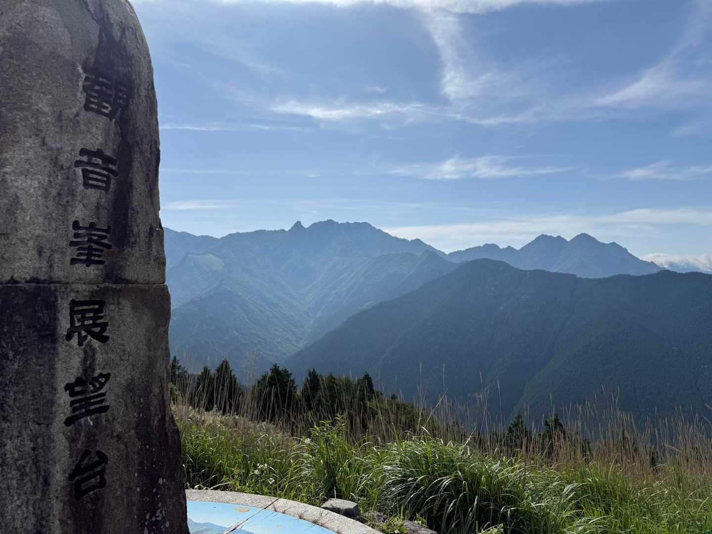 観音峰登山口-観音平-観音峯山 往復コースの写真