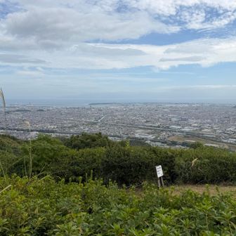 駿河湾とうっすら伊豆半島