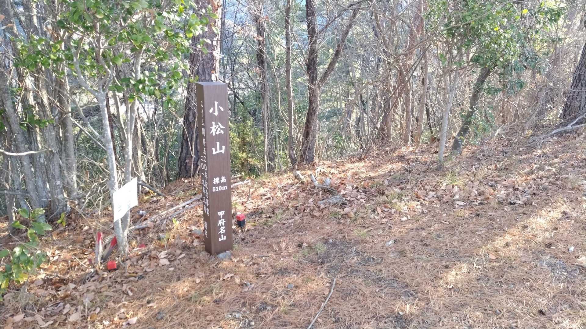小松山山頂標識📸
