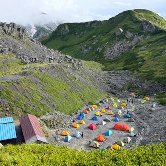 頂上山荘テント場