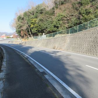 ここを鋭角に右に上がった所が登り口