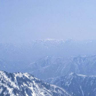 うっすらと立山、劔岳😍