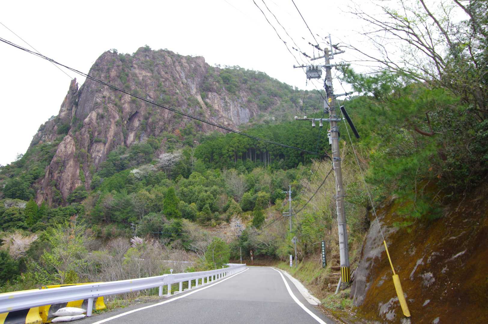 駐車場のすぐ目の前の南登山口に出ました。あそこに登ったんですね。