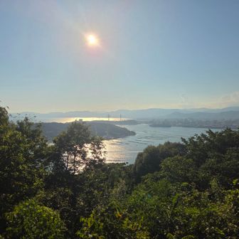 目の前は、金輪島