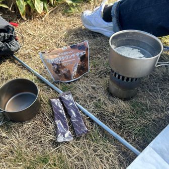 今日は昼はここでは食べないのでココアで休憩