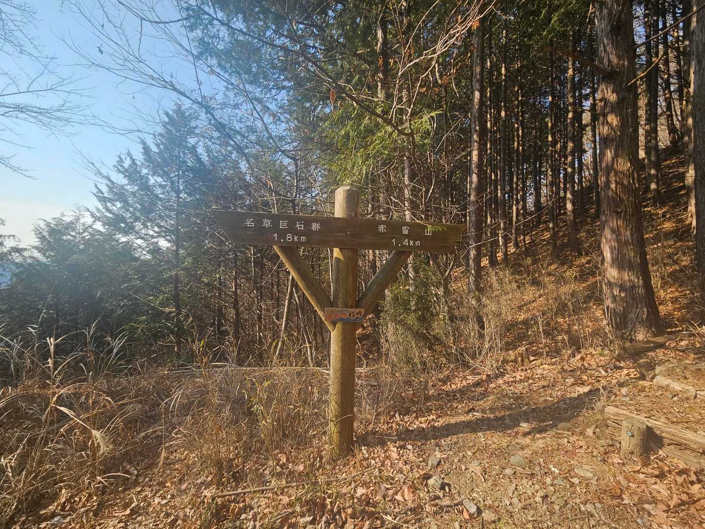 今日はココまで
赤雪山登山口までのお山歩です！