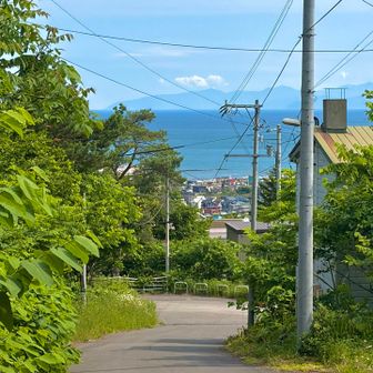 海が見える山は良いですねー