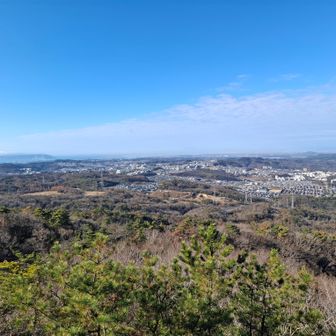 天狗岩からの眺望！
左奥に明石大橋がみえる🌉