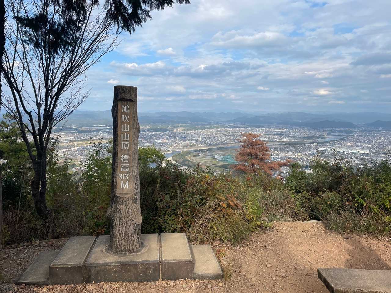 寂光院-継鹿尾山-石原登山口-鳩吹山-鳩吹山遊歩道カタクリ 縦走コースの写真