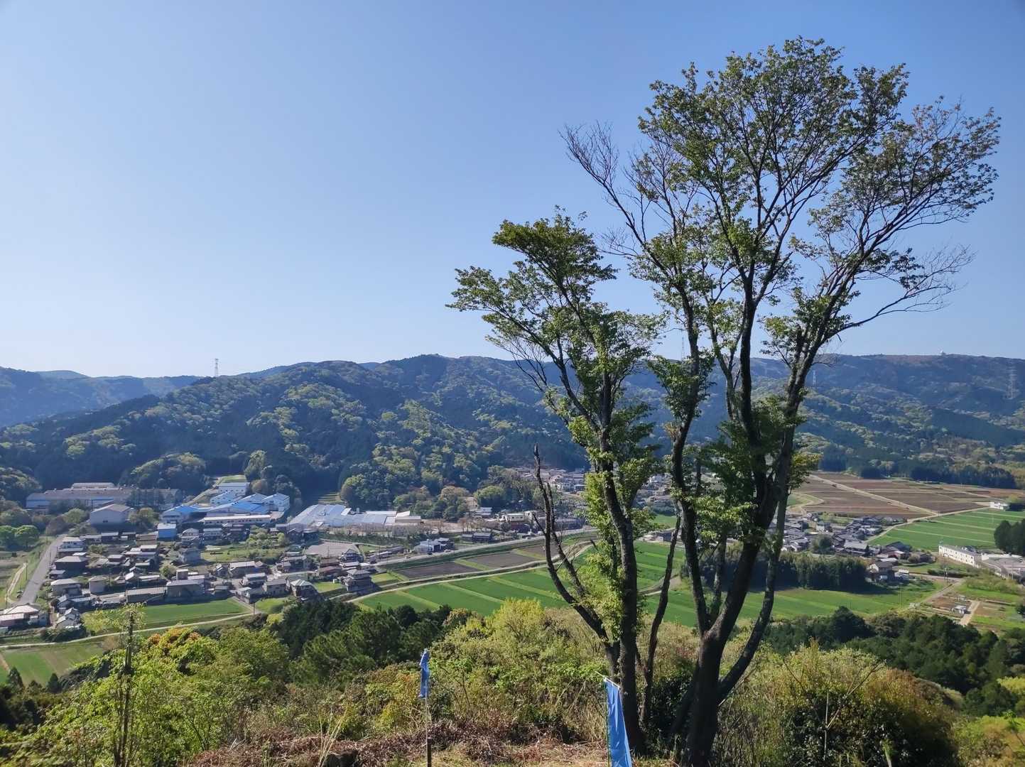 藤川駅-牛乗山登り口-牛乗山-山中城跡登り口-城山 周回コースの写真