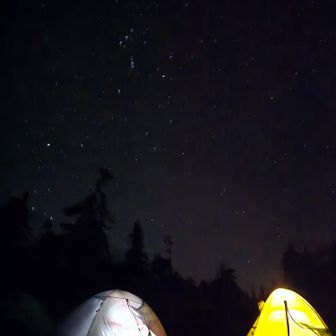 夜のテンバ。星がキレー✨流れ星も見えた🌠