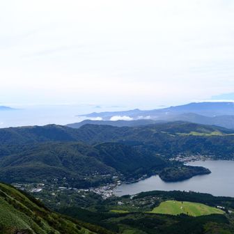 芦ノ湖方面も見ていこうと思ったら、ちょうどロープウェイ🚠が着いて人がすごいのでパスします👋