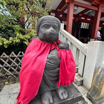 子猿を抱いている神猿🐒
→「子宝」「安産」「縁結び」
