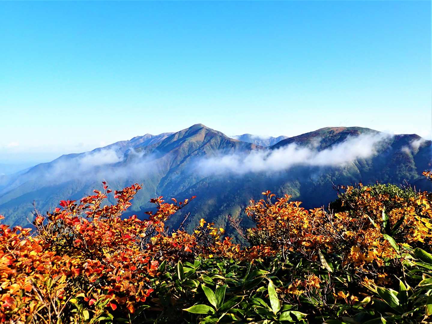 越後の山々と紅葉！