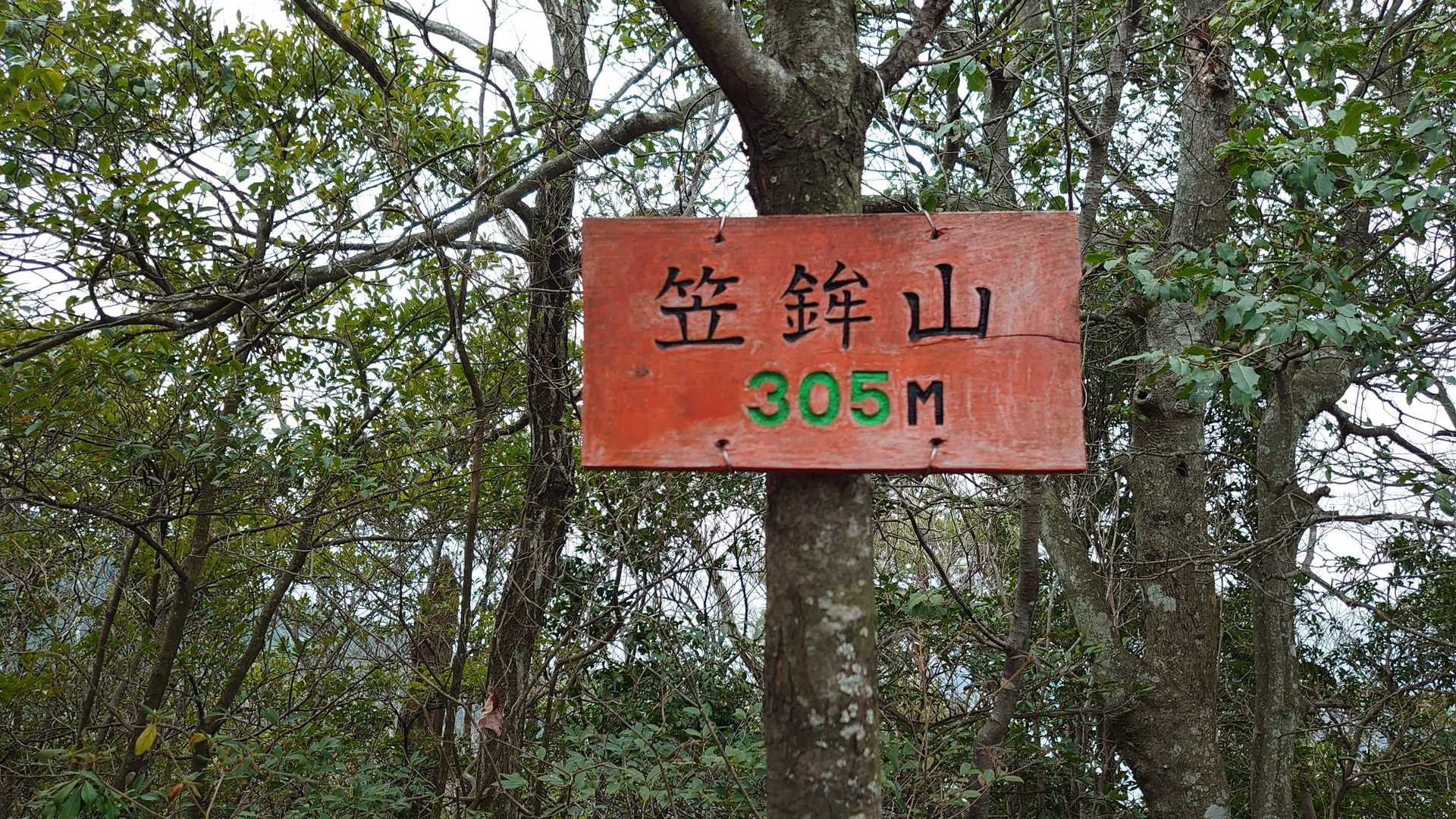 無事に笠鉾山に登頂。
バテバテです(笑)。