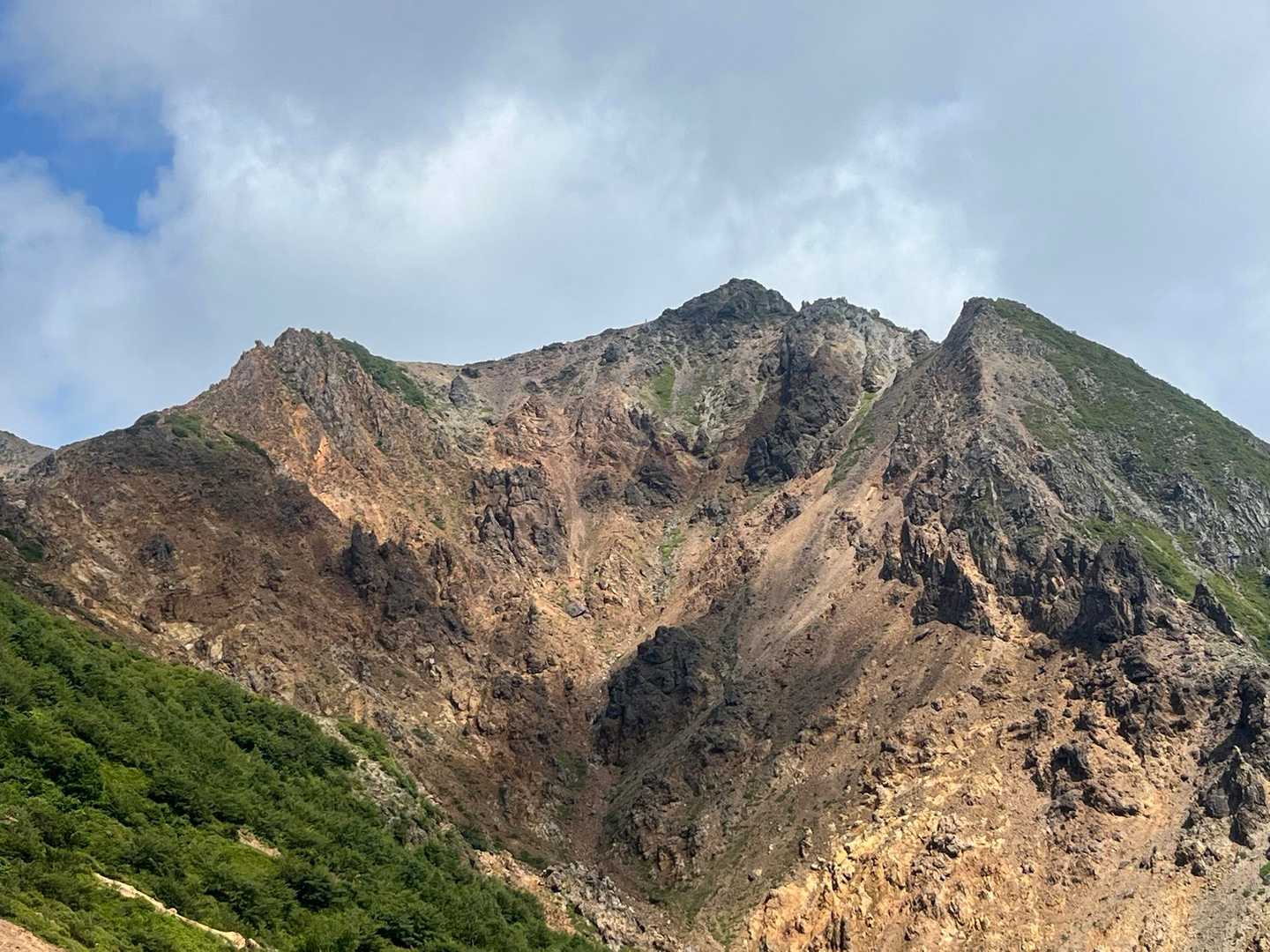峠の茶屋登山口-朝日の肩-朝日岳 往復コースの写真