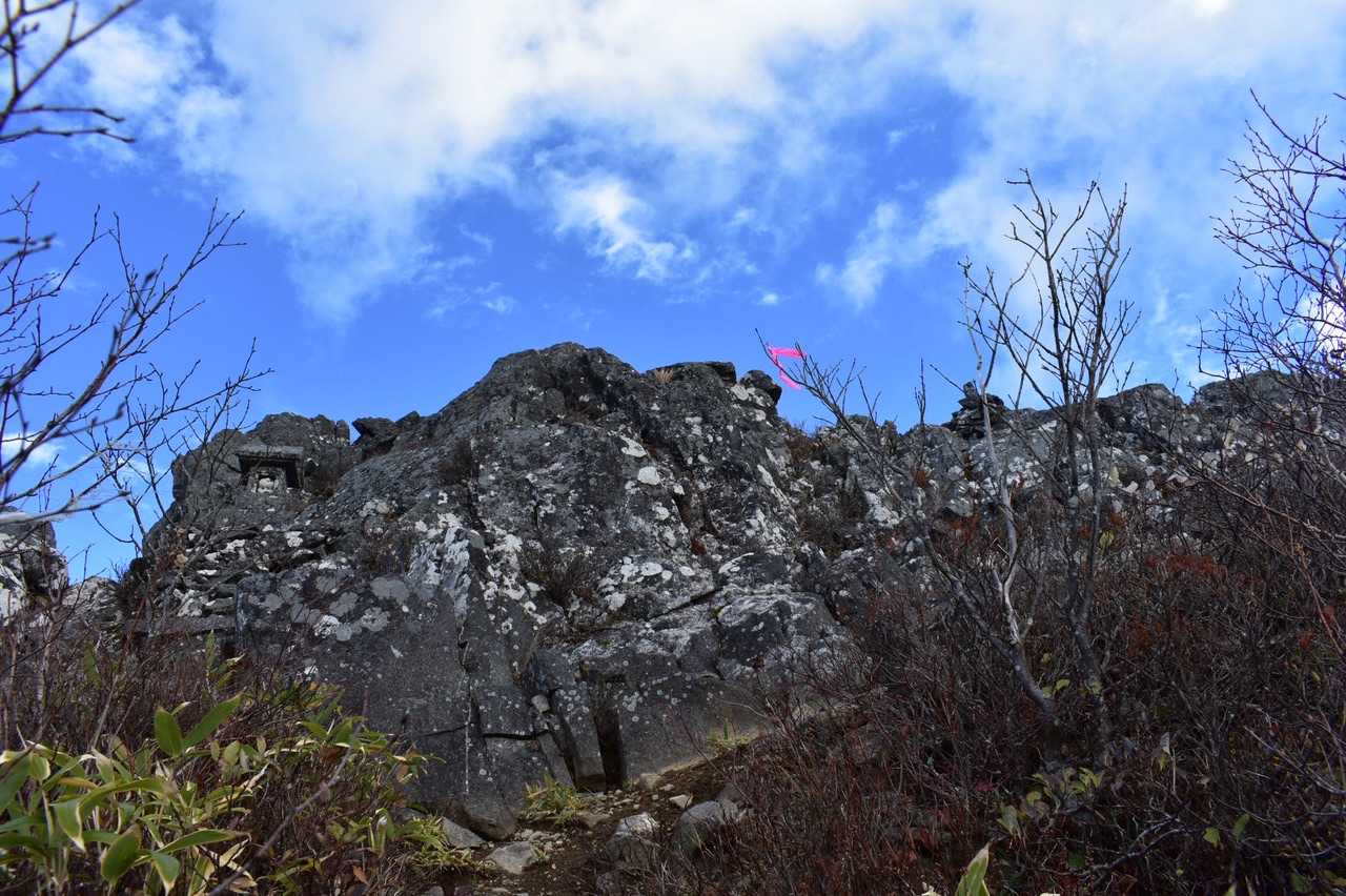 山頂です