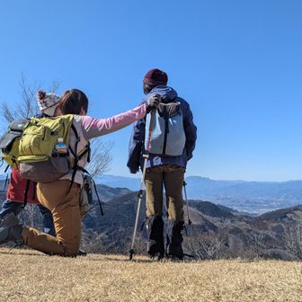 堂平山・笠山（乳房山）・大霧山 集合写真A
打ち合わせ失敗😂