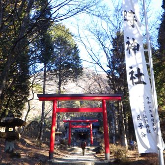 御祭神、坂田公時（さかたのきんとき、幼名：金太郎）にお参り