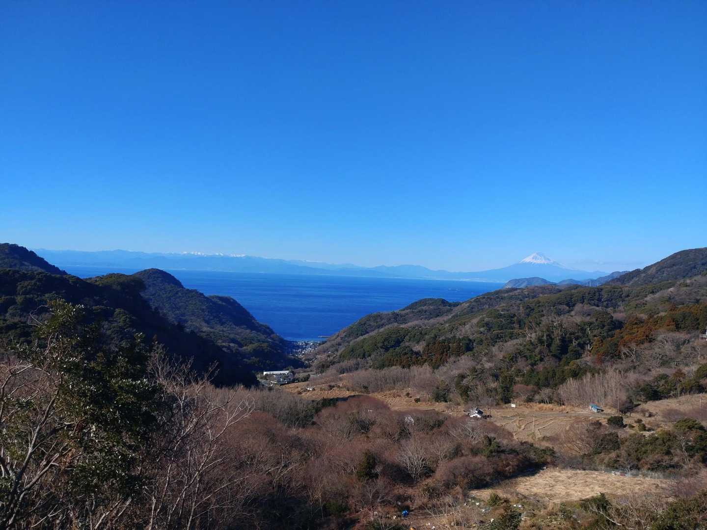 棚田展望台から。