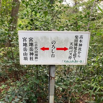 のろし台、童男丱女岩に着いたようです