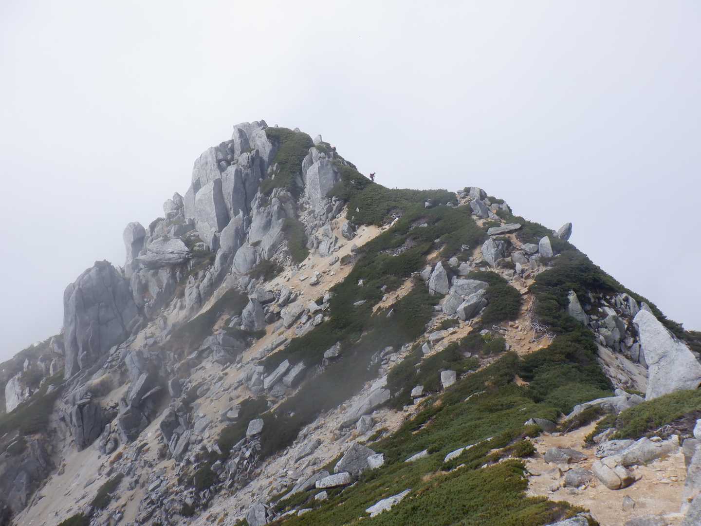 ゲート-伊奈川ダム登山口-越百山-仙涯嶺-南駒ヶ岳-赤椰岳 周回コースの写真
