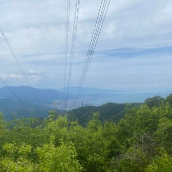 定点観測✨

霞んでますが、湖北の山々が微かに見えています♪
おとわやまねこさんとお話して、下山します😊