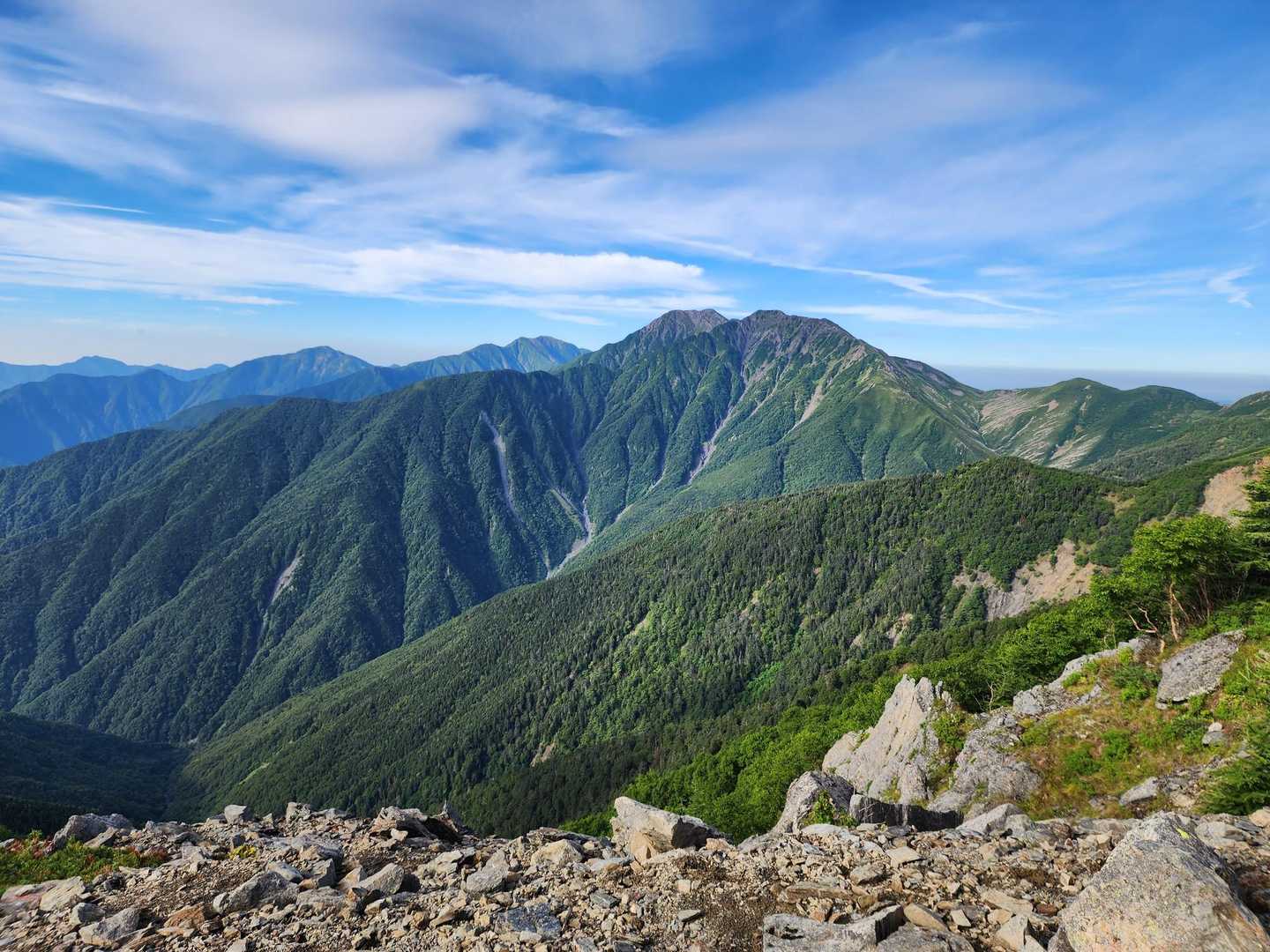 赤石岳・聖岳登山口-笊ヶ岳登山口-駒鳥池 往復コースの写真