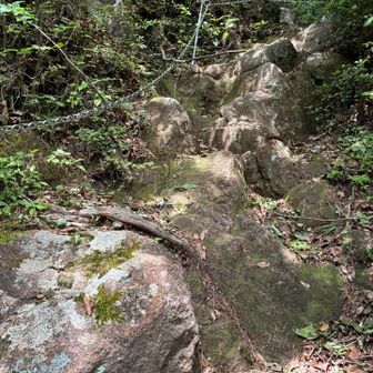 岩稜鎖場が続きます🪨