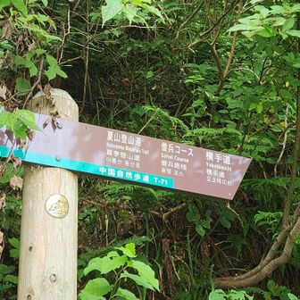 入口で登山届を提出