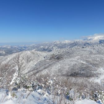 こつぶり山方面は雪が少なく向かうのは厳しい