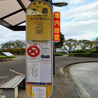大倉バス停
帰りはバスで渋沢駅に出て、小田急で新松田駅へ