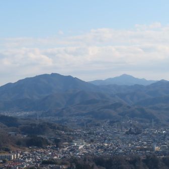 要害山から石老山と仏果山
左手前が石老山、右奥が仏果山
この２座は私の体力でも何とか行けそうなので、いつかは登ってみたいと思っています。