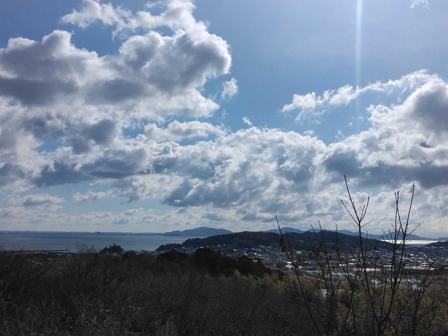 渥美半島が見えています👀