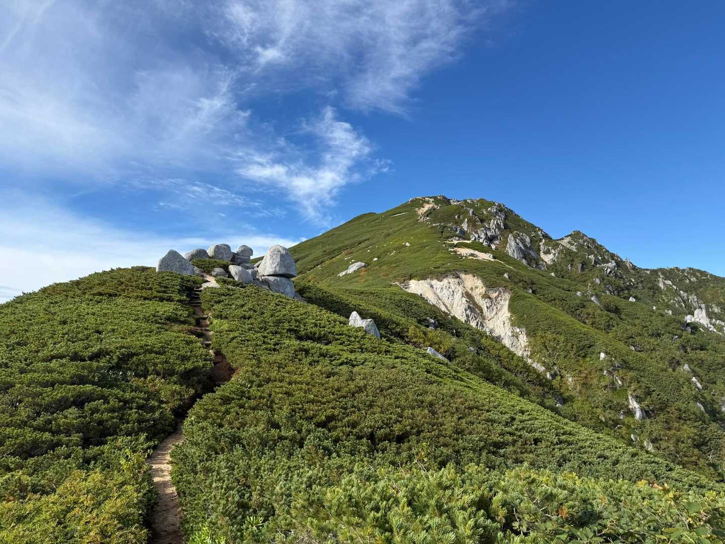 山頂へ。最後が急登
