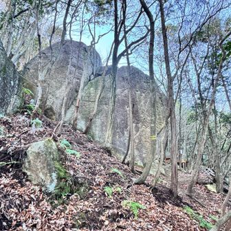 いつものクライミングエリアが見えてきた