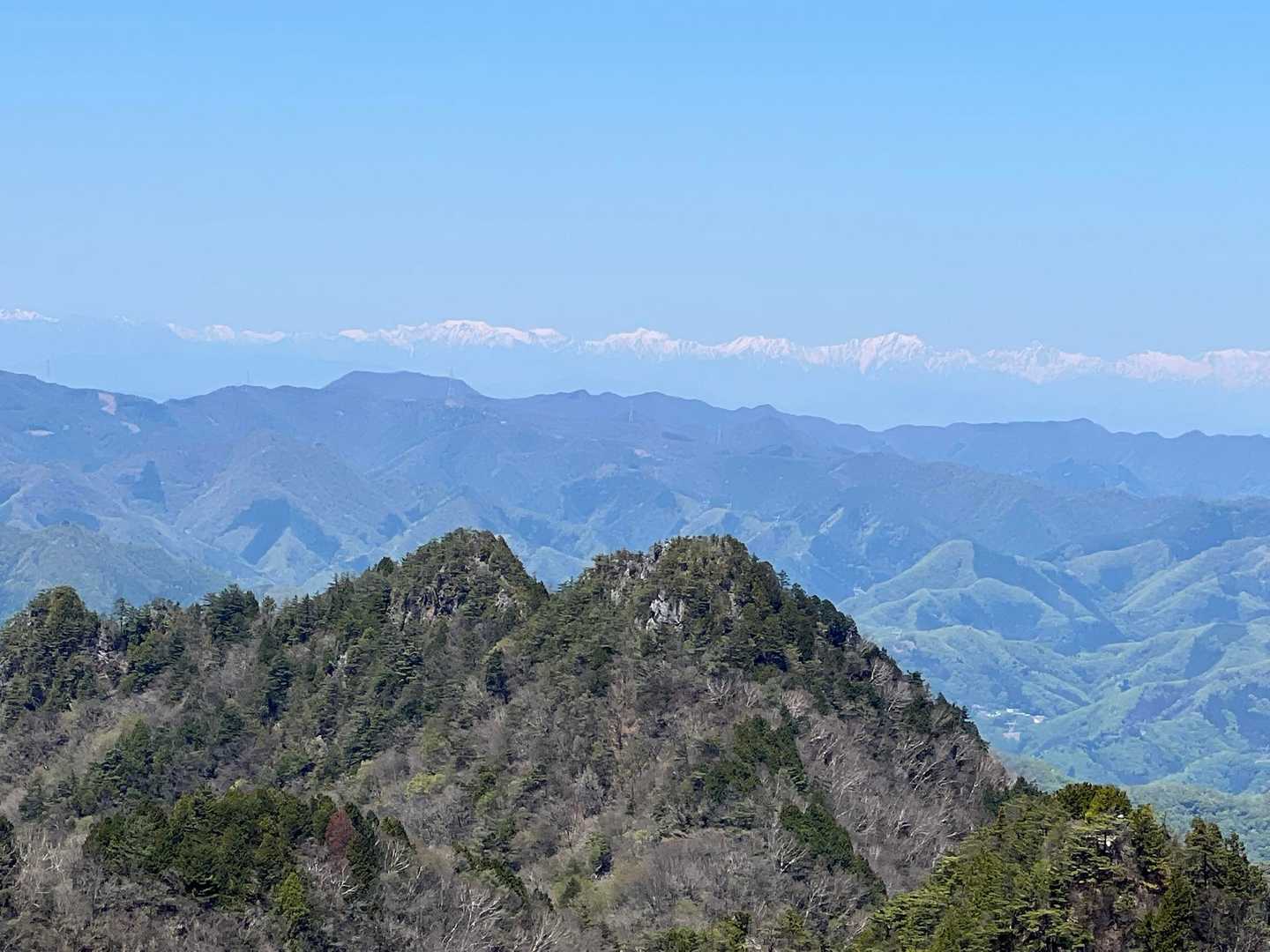 アルプスの山並み