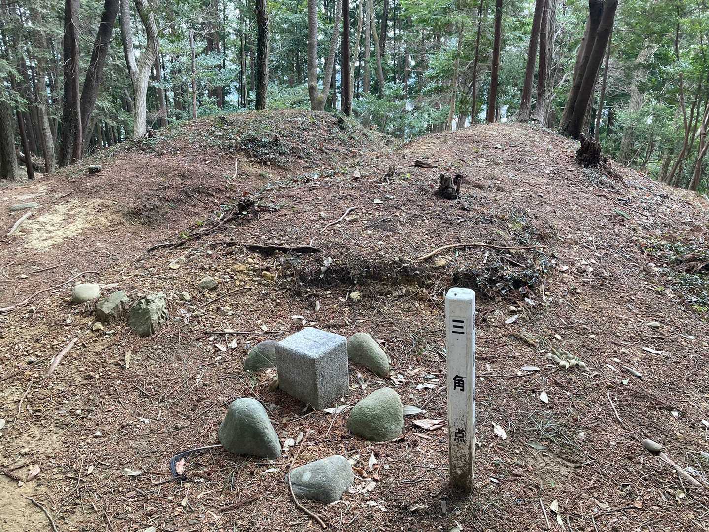 朝日山の三等三角点
